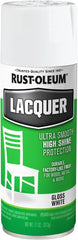 Rust-Oleum 1904830 Lacquer Spray Paint, 11 oz, Gloss White, (Pack of 1)