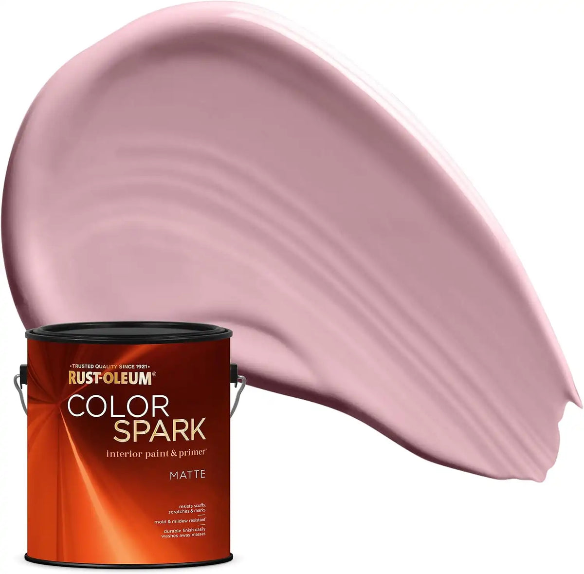 Rust-Oleum Color Spark Interior Paint and Primer in One, Matte, Peony, 1 Gallon