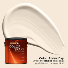 Rust-Oleum Color Spark Interior Paint and Primer in One, Matte, A New Day, 1 Gallon