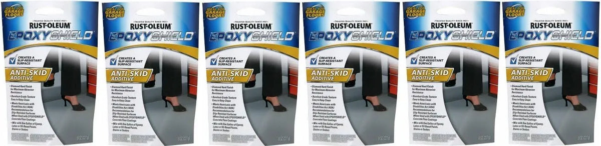 Rust-Oleum Anti-Skid Additive | Aluminum Oxide Formula | Adds Slip Resistance | Sand-Like Particles | 3.4 oz (Pack of 6)