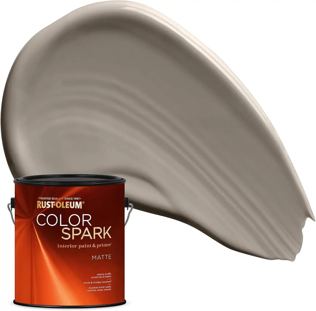 Rust-Oleum Color Spark Interior Paint and Primer in One, Matte, Hammerhead, 1 Gallon