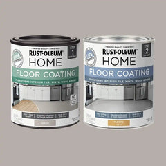 Rust-Oleum 367594 Home Interior Floor 2 Part Coating Kit, 2 Quarts, Matte Greige