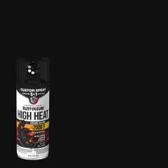 Rust-Oleum Automotive High Heat Spray Paint Custom Spray 5-in-1, 12 oz, Flat Black