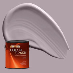 Rust-Oleum Color Spark Interior Paint and Primer in One, Matte, Smokey Amethyst, 1 Gallon