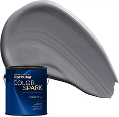 Rust-Oleum Color Spark Interior Paint and Primer in One, Eggshell, Graphite, 1 Gallon