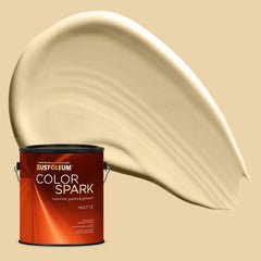 Rust-Oleum Color Spark Interior Paint and Primer in One, Matte, Cocoa Butter, 1 Gallon