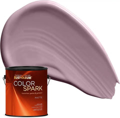 Rust-Oleum Color Spark Interior Paint and Primer in One, Matte, Dusty Orchid, 1 Gallon