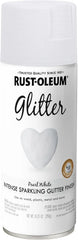 Rust-Oleum 299426 Specialty Glitter Spray Paint, 10.25 Oz, Pearl White