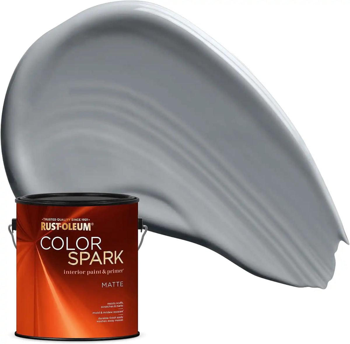 Rust-Oleum Color Spark Interior Paint and Primer in One, Matte, Dolphin, 1 Gallon