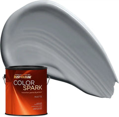Rust-Oleum Color Spark Interior Paint and Primer in One, Matte, Dolphin, 1 Gallon