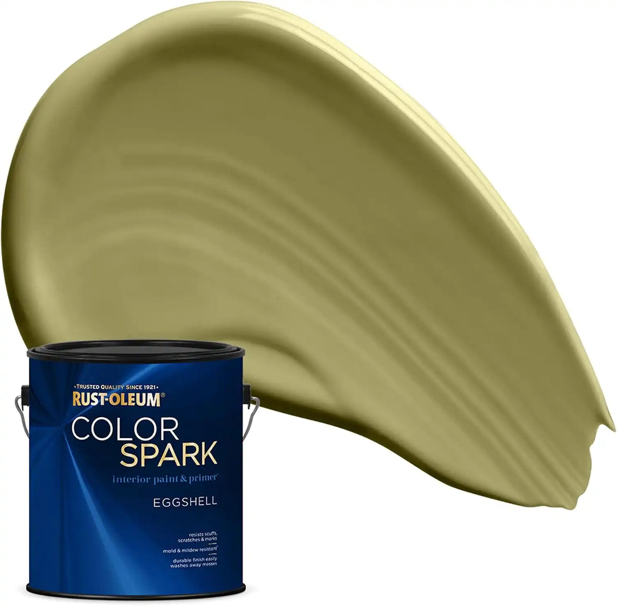 Rust-Oleum Color Spark Interior Paint and Primer in One, Eggshell, Wasabi Root, 1 Gallon