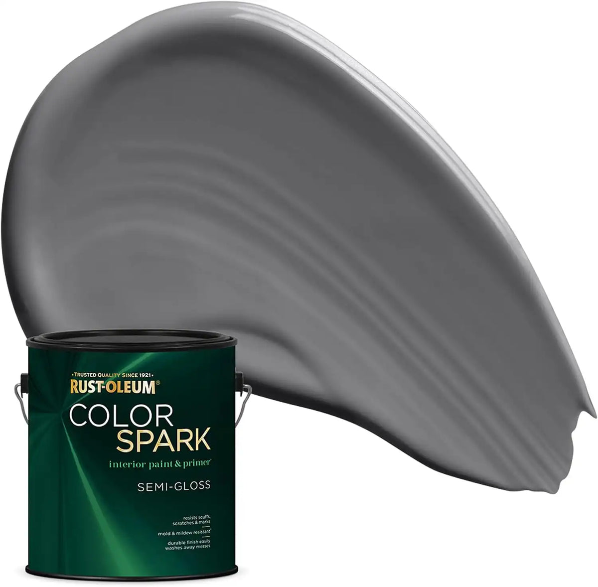 Rust-Oleum Color Spark Interior Paint and Primer in One, Semi-Gloss, Mineral, 1 Gallon