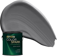 Rust-Oleum Color Spark Interior Paint and Primer in One, Semi-Gloss, Mineral, 1 Gallon