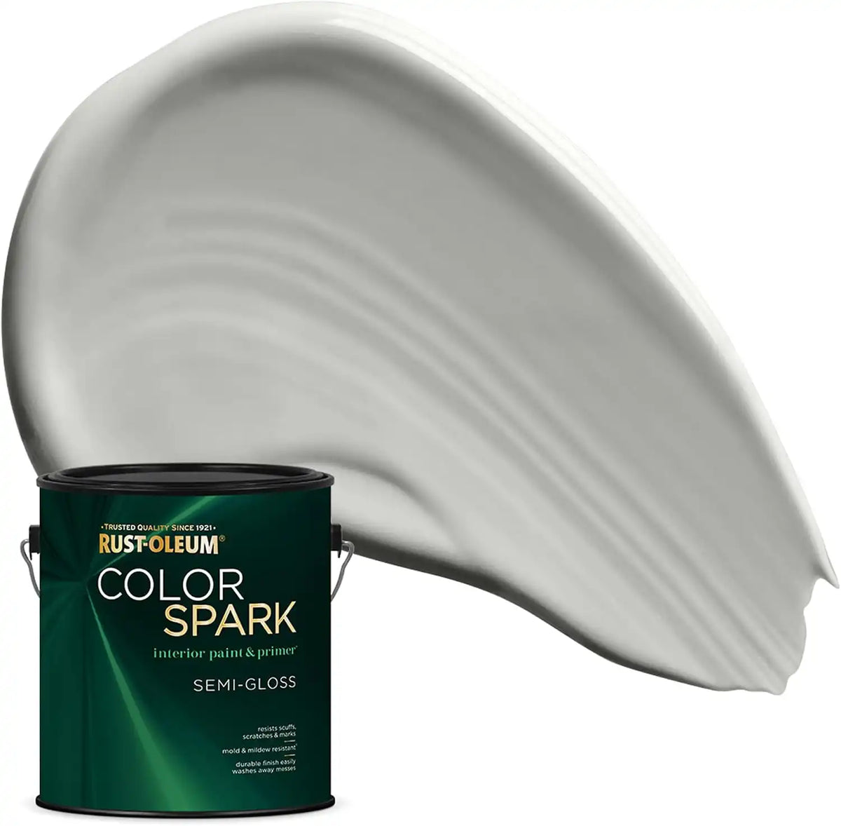 Rust-Oleum Color Spark Interior Paint and Primer in One, Semi-Gloss, Stonehenge, 1 Gallon