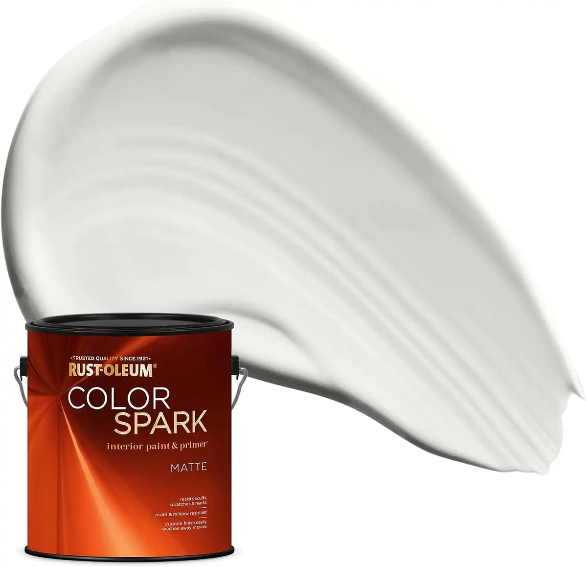 Rust-Oleum Color Spark Interior Paint and Primer in One, Matte, Snowy Owl, 1 Gallon