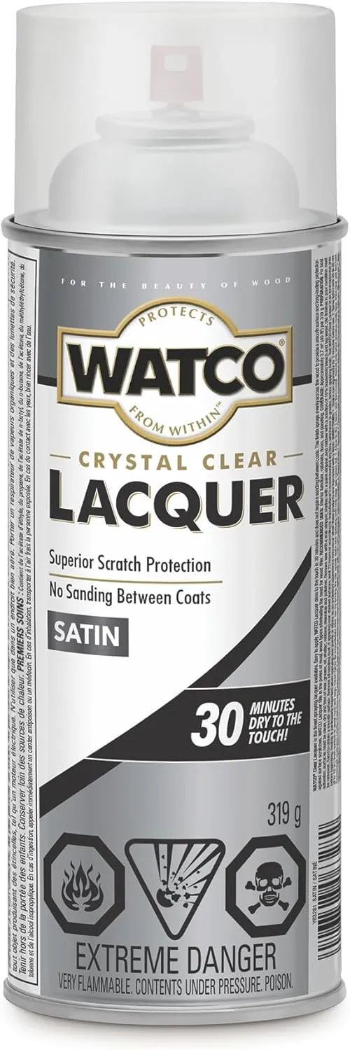 Watco 11.25 Oz. Clear Satin Spray Lacquer - 1 Each