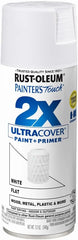 Rust-Oleum 249126 Painter's Touch 2X Ultra Cover Spray Paint, 12 oz, Flat White