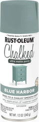 Rust-Oleum Harbor Blue Chalked All-in-One Ultra Matte Spray Paint | One Coat Coverage | No Primer, Sanding, Or Topcoat Needed | Easy Spray Application | Made in USA | 12 OZ