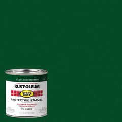 Rust-Oleum 7738730 Stops Rust Brush On Paint, Half Pint, Gloss Hunter Green, (Pack of 1)