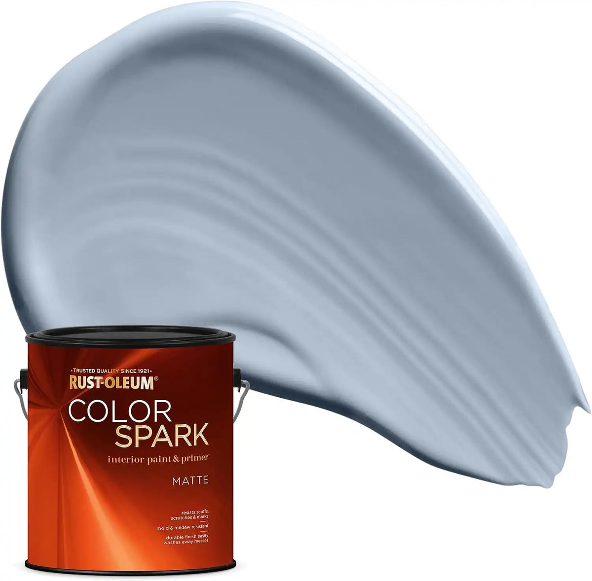 Rust-Oleum Color Spark Interior Paint and Primer in One, Matte, Partly Cloudy, 1 Gallon