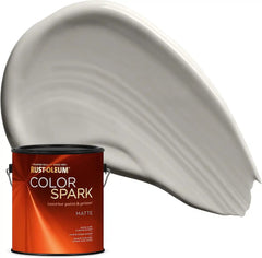 Rust-Oleum Color Spark Interior Paint and Primer in One, Matte, Cement, 1 Gallon