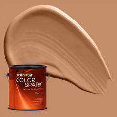 Rust-Oleum Color Spark Interior Paint and Primer in One, Matte, Toasted Clay, 1 Gallon