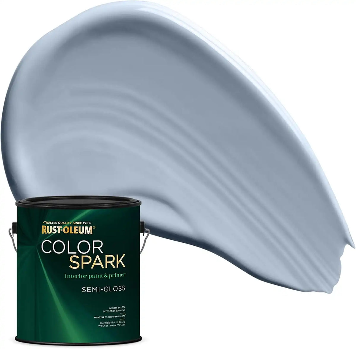 Rust-Oleum Color Spark Interior Paint and Primer in One, Semi-Gloss, Partly Cloudy, 1 Gallon
