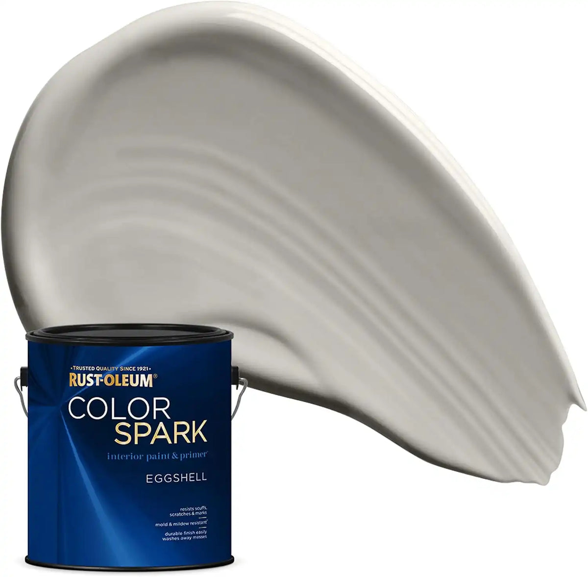Rust-Oleum Color Spark Interior Paint and Primer in One, Eggshell, Cement, 1 Gallon