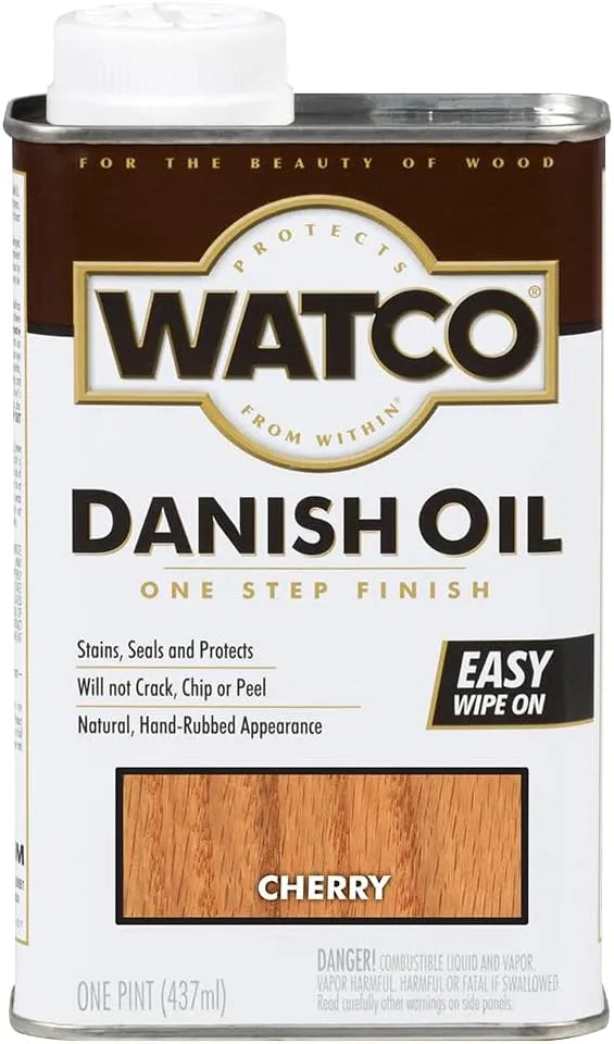 Watco 65251 Danish Oil Wood Finish, Pint, Cherry