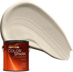 Rust-Oleum Color Spark Interior Paint and Primer in One, Matte, Bit of Barley, 1 Gallon