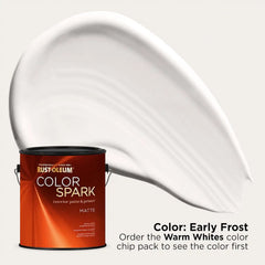 Rust-Oleum Color Spark Interior Paint and Primer in One, Matte, Early Frost, 1 Gallon