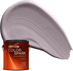 Rust-Oleum Color Spark Interior Paint and Primer in One, Matte, Smokey Amethyst, 1 Gallon