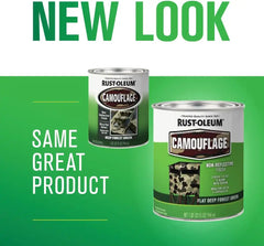 Rust-Oleum 379560-2PK Specialty Camouflage Paint, Quart, Flat Deep Forest Green, (Pack of 2)