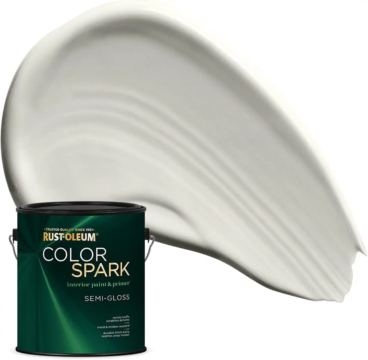 Rust-Oleum Color Spark Interior Paint and Primer in One, Semi-Gloss, Tundra, 1 Gallon