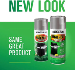 Rust-Oleum 270201 High Heat Ultra Spray Paint, 12 oz, Silver