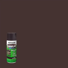 Rust-Oleum 279178 Camouflage 2X Ultra Cover Spray Paint, 12 oz, Earth Brown, (Pack of 2)