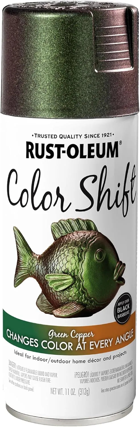 Rust-Oleum 372478 Specialty Color Shift Spray Paint, 11 oz, Green Copper