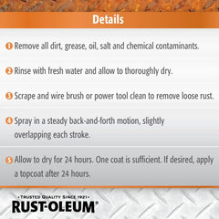 Rust-Oleum 215215 Stops Rust Rust Reformer Spray, 10.25 oz, Black