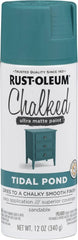 Rust-Oleum Tidal Pond Chalked All-in-One Ultra Matte Spray Paint | One Coat Coverage | No Primer, Sanding, Or Topcoat Needed | Easy Spray Application | Made in USA | 12 OZ