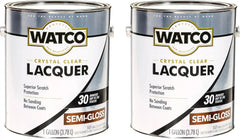 Watco 63131-2PK Lacquer Clear Wood Finish, Gallon, Semi-Gloss Clear, 2 Pack