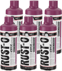 Rust-Oleum Rust-O Acrylic Spray Paint | Street Artist Spray Paint for Murals | Weather Resistant for Concrete, Wood, Brick and Other Surfaces | 11 Ounce | Matte Berry Punch | 6 Pack
