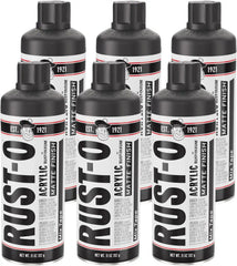 Rust-Oleum Rust-O Acrylic Spray Paint | Street Artist Spray Paint for Murals | Weather Resistant for Concrete, Wood, Brick and Other Surfaces | 11 Ounce | Matte Mix Tape | 6 Pack