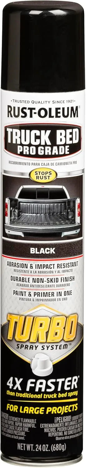 Rust-Oleum 340455-6PK Truck Bed Turbo, Black