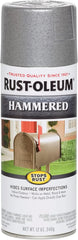 Rust-Oleum 7213830 Stops Rust Hammered Spray Paint, 12 oz, Silver