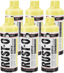 Rust-Oleum Rust-O Acrylic Spray Paint | Street Artist Spray Paint for Murals | Weather Resistant for Concrete, Wood, Brick and Other Surfaces | 11 Ounce | Matte Banana Whip | 6 Pack