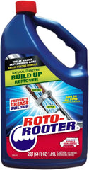 Roto-Rooter Build-Up Remover Drain Cleaner, Enzyme-Based Formula Helps Prevent Clogs and Grease Buildup, Removes Odor, Safe for Septic Systems, Pipes, Toilets, Drains and Sinks, 64 oz
