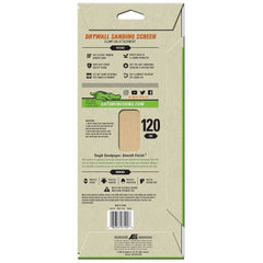 Gator 7102 Precut Drywall Sanding Screen Fine 120-Grit Sheet Sandpaper, 4.25 x 11.25 Inch, 5 Sheets