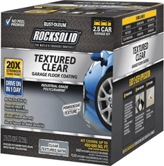 Rust-Oleum 317382 RockSolid Garage Floor Coating, 2.5 Car Kit, Textured Clear