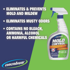 Concrobium Mold Control, 32 oz Spray – Eliminates & Prevents Mold – EPA-Registered, Bleach-Free, Odorless, VOC-Free