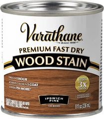 Varathane Premium Fast Dry Wood Stain | 1 Hour Dry Time | 1 Coat Color | Interior Wood Stain | Furniture, Cabinets, Doors, Trim | Half Pint | Ipswich Pine